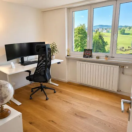 Stylish House With Garden, Sauna & Pool Apartment Moerschwil